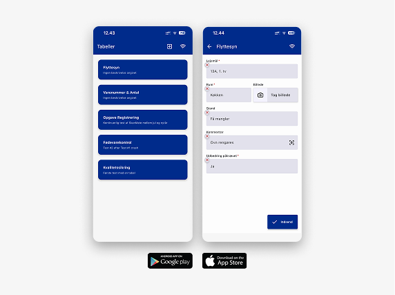 Register data with your smartphone or handheld terminal